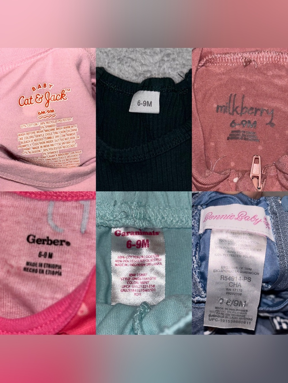 Carter's Multi-Color Baby Girl Summer Clothing Bundle - Picture 2 of 9